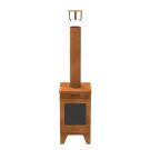 Enjoyfires cortenstaal houtkachel Acero 44x41x74 cm