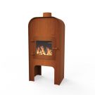 Forno Terrashaard Gap XL 75x50x150 cm cortenstaal met deur