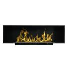 Wandhaard bio ethanol Juno 144x34x15 cm - zwart