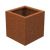 Cortenstaal plantenbak Maroon 60x60x40cm