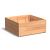 Hardhouten plantenbak Carrez 100x100x44 cm