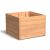 Hardhouten plantenbak Carrez 100x100x72 cm