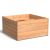 Hardhouten plantenbak Carrez 140x140x72 cm