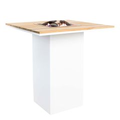 Cosiloft bartable white/teak met gratis glasset