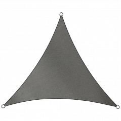 Schaduwdoek outdoor polyester driehoek 500 cm antraciet