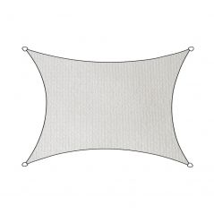 Schaduwdoek outdoor HDPE rechthoek 300x400 cm wit