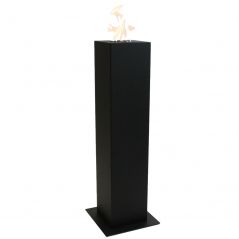 Enjoyfires Column | bio ethanol haard staand 20x20x90cm - zwart