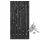 Tuindeur zwart gespoten grenen met RVS slot (100x200 cm)